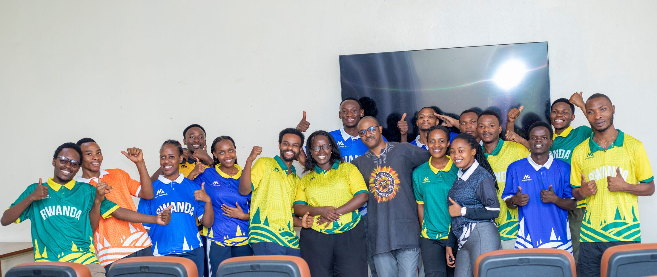 MEDWELL Club members and guest speaker Dr. Gaston Nyirigira posing together after the Wellness Retreat session.
